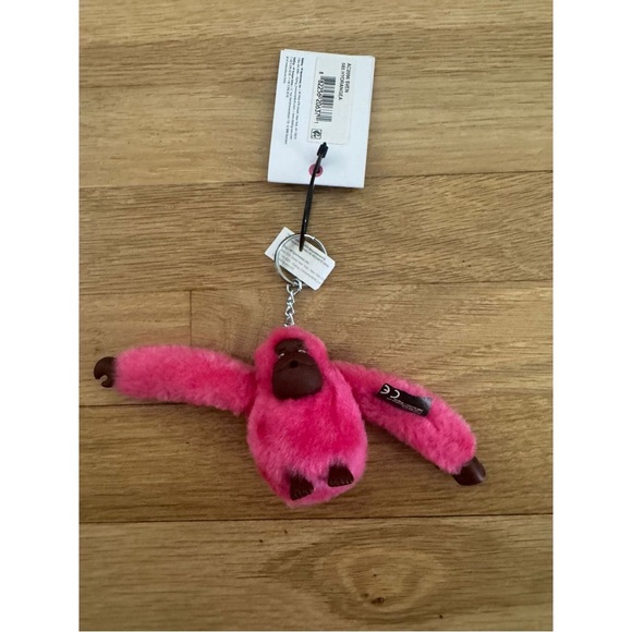Kipling Fuchsia Hydrangea Sven Monkey Key Chain - Picture 4 of 11